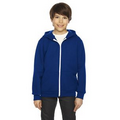 American Apparel  Youth Cropped Flex Fleece Zip Hoodie